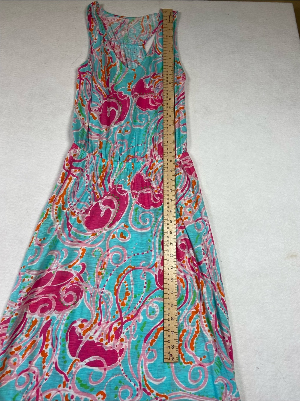 Lilly Pulitzer Jellies Be Jammin Mills Maxi Dress- XSmall- Grail Print Tropical - Picture 9 of 13